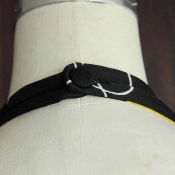 Vintage 1970s 1980s Dress, Joseph Magnin Maxidress, Primary Color Florals Halter - Picture 9 of 10